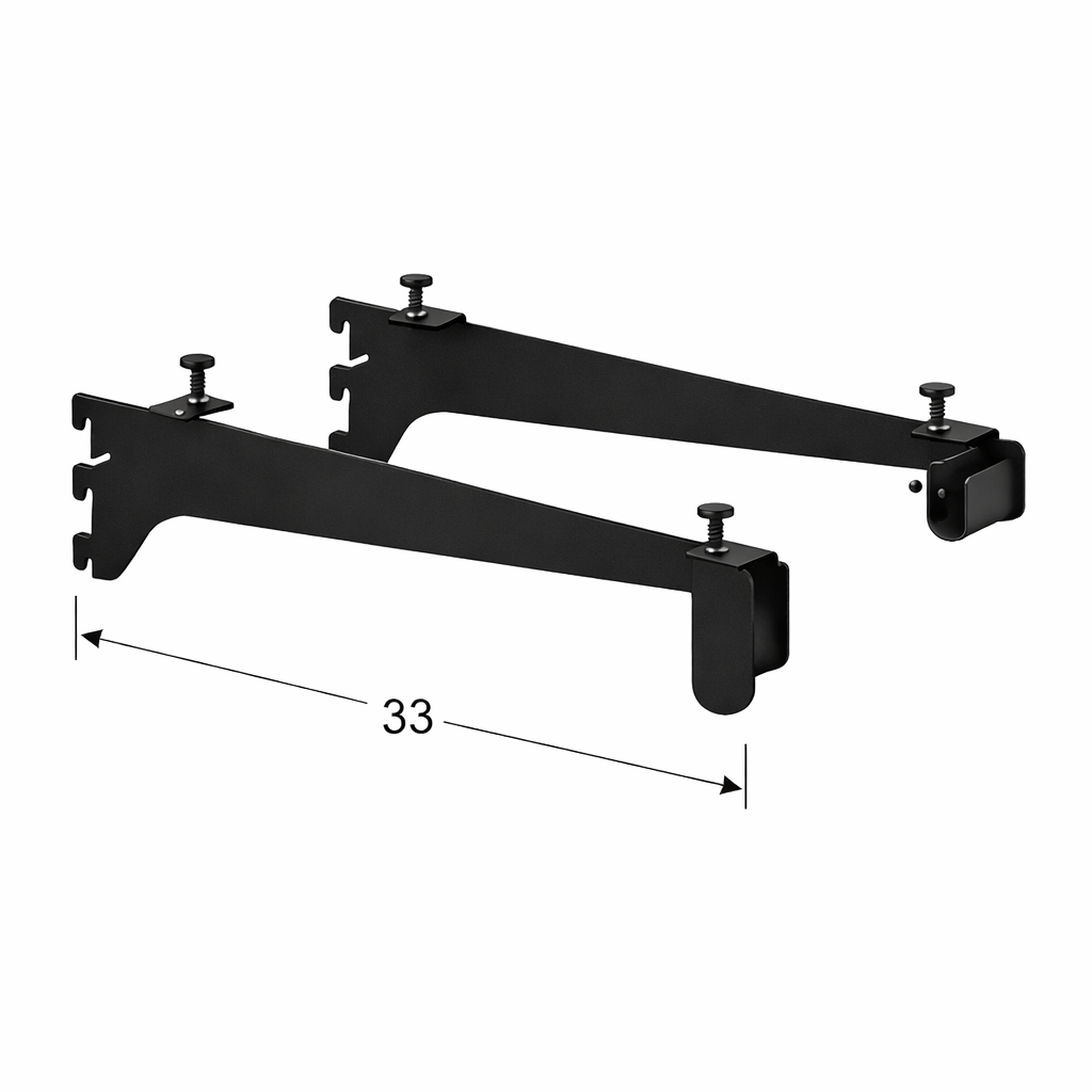 Βραχίονες για οβάλ σωλήνα και ράφι, ζεύγος
