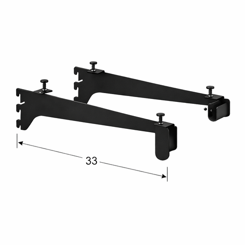 Βραχίονες για οβάλ σωλήνα και ράφι, ζεύγος