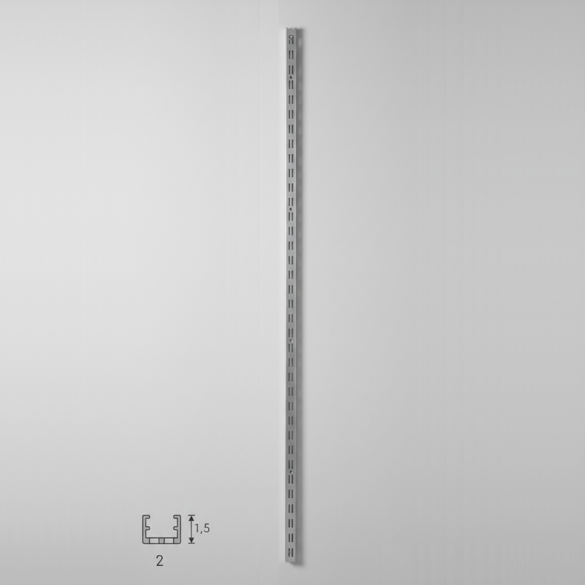 Κολόνα (ράγα) TINY 2x1,5cm διπλής διάτρησης