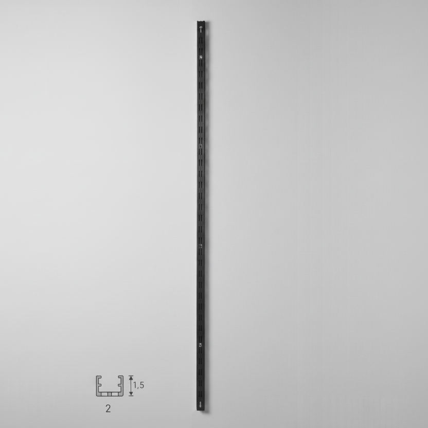 Κολόνα (ράγα) TINY 2x1,5cm διπλής διάτρησης