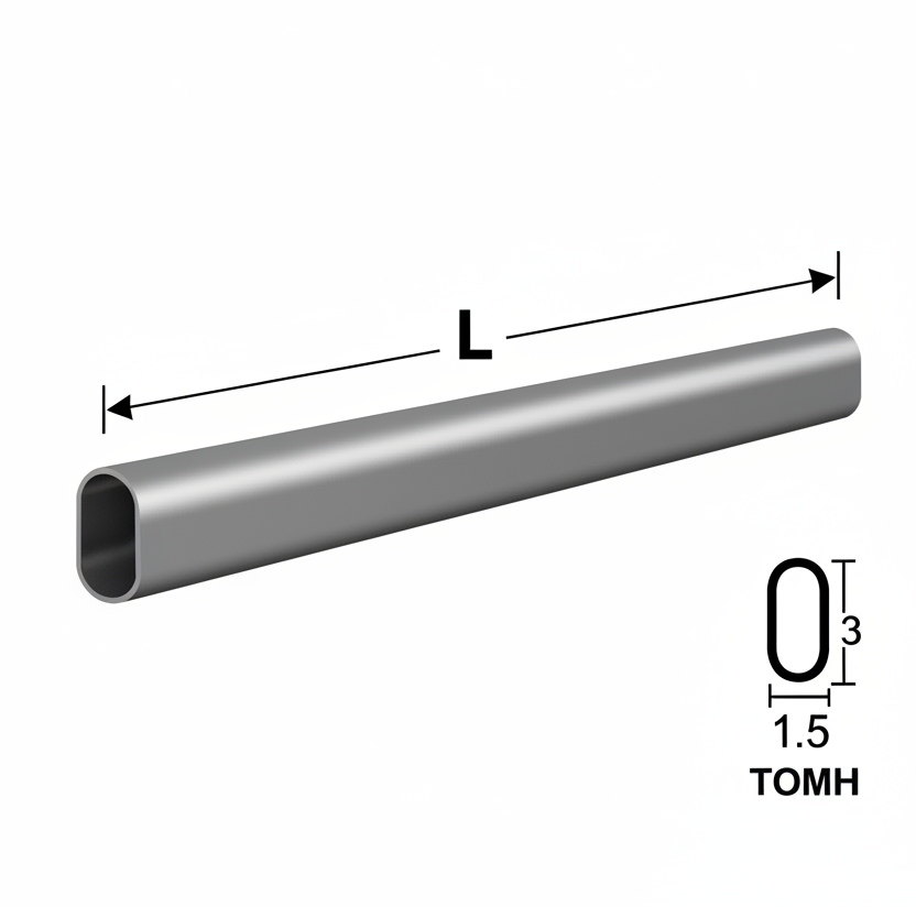 Σωλήνα οβάλ κρεμαστών ρούχων