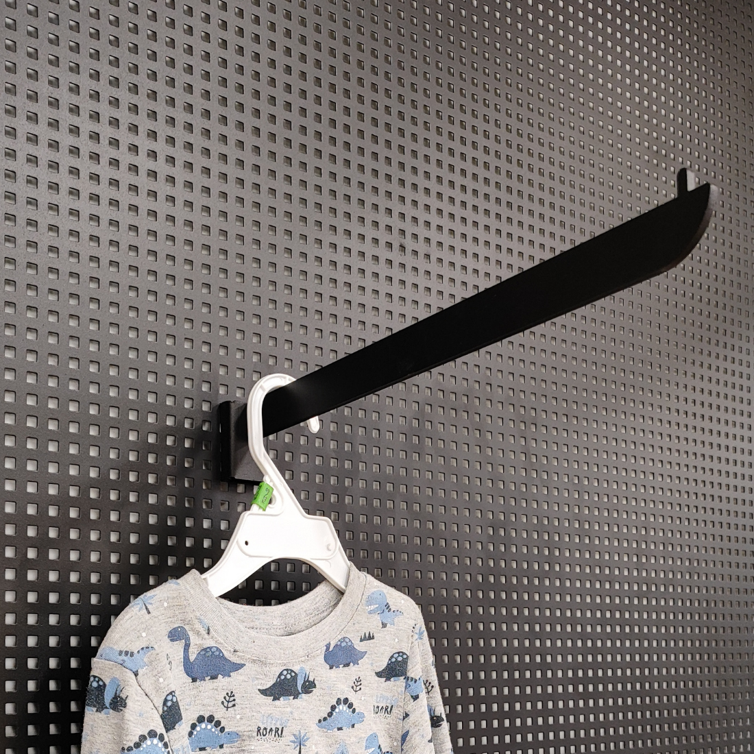 Ίσια κρέμαση για διάτρητη λαμαρίνα