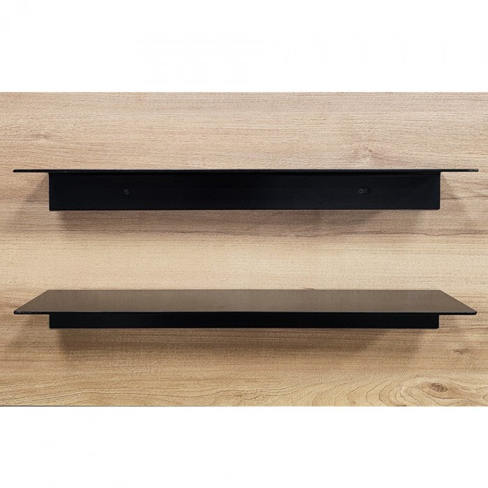 Μεταλλικό ράφι τοίχου, μαύρο